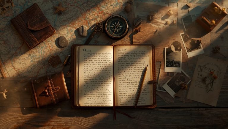 Open handwritten journal with a compass and vintage map, from Enola Holmes 3 Release Date